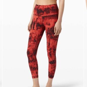 Lululemon Align Pant 25” Game Day Red Black - NWT